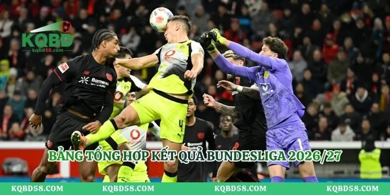 KQBD Bundesliga 2026/27 – Theo Dõi Kết Quả Các Trận Cầu Đức Bảng tổng hợp kết quả Bundesliga 2026/27
