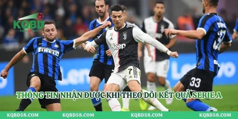 Thông tin nhận được khi theo dõi kết quả Serie A